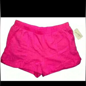 Women’s Shorts  Pink  With Pockets High Rise Pull On  Universal Thread Size XL